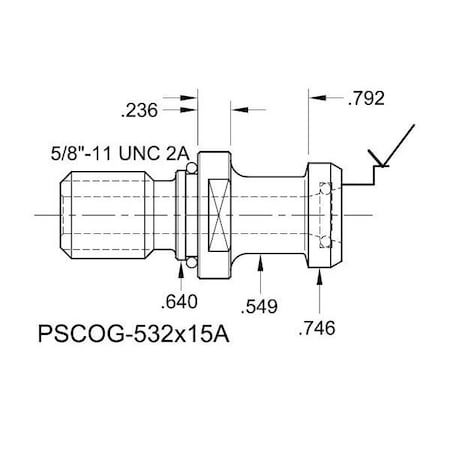 Tj Davies Co Coolant Through Retention Knob PSCOG-532X15A